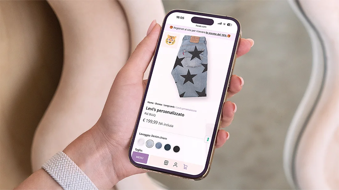 Website di Flc-Lab, visualizzato da mobile
