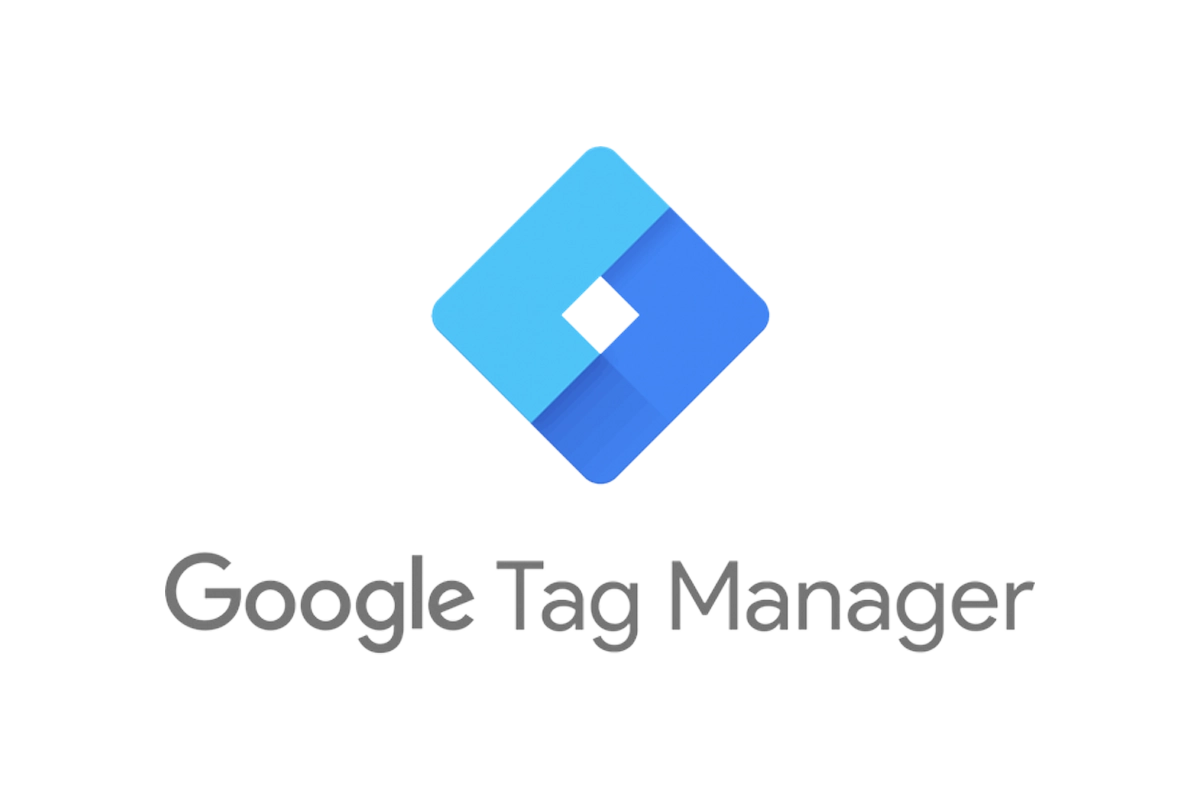 Logo Google Tag Manager (GTM) strumento che permette di gestire e distribuire tag di marketing sul proprio sito web o app