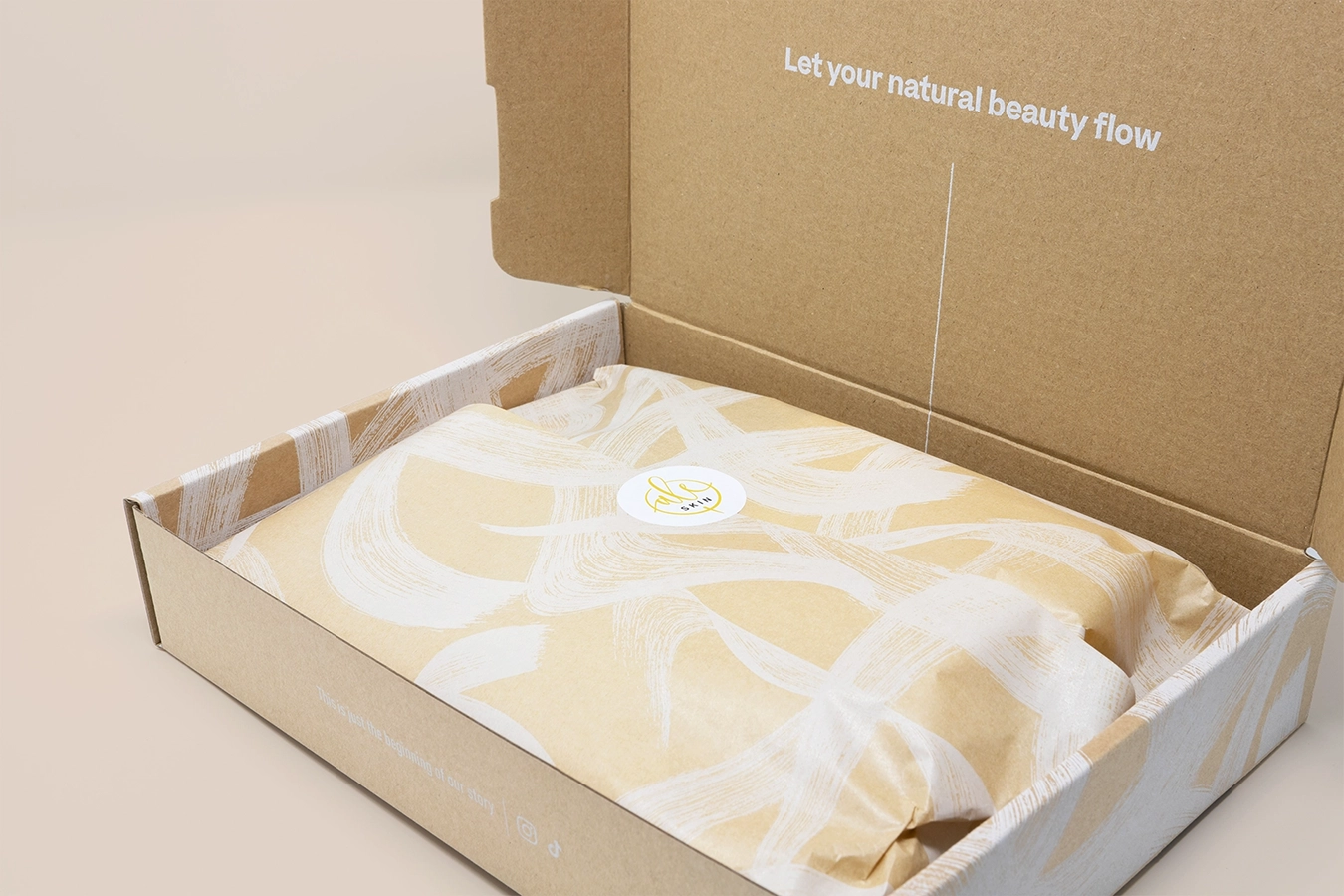 Packaging personalizzato per la spedizione dei prodotti di Ale Skin