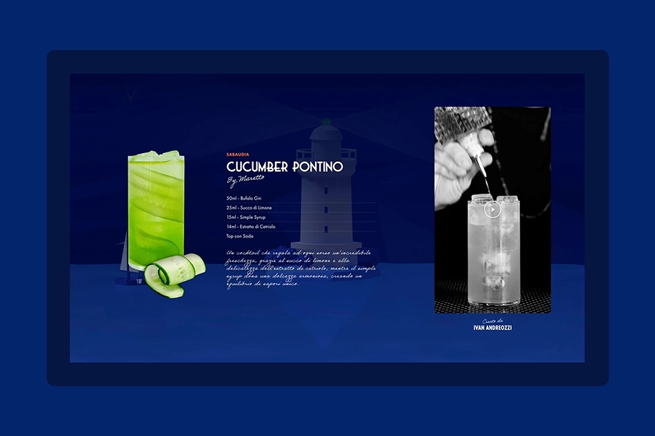 Ricetta del Cucumber Pontino, cocktail realizzato per celebrare le nuove etichette edizione limitata di bufalo gin