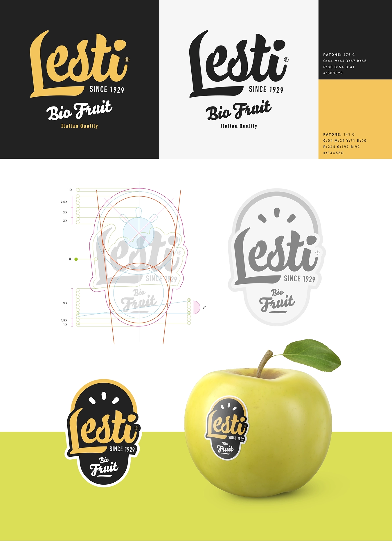 Branding: Costruttivo del nuovo logo realizzato per Lesti